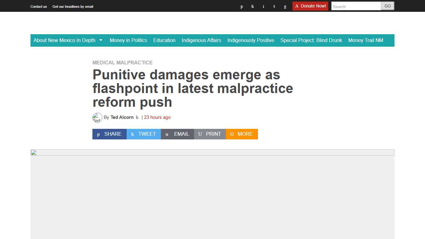 Punitive damages emerge as flashpoint in latest malpractice reform push - New Mexico In Depth